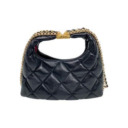 Chanel Black Hobo 2-Way Chain