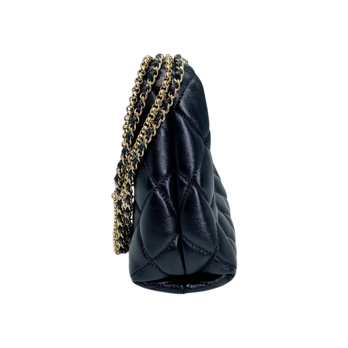 Chanel Black Hobo 2-Way Chain