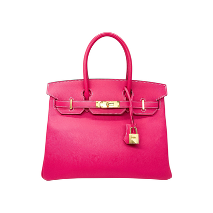 Hermes Birkin 30 Rose Tyrien Epsom Gold Hardware