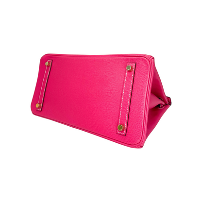 Hermes Birkin 30 Rose Tyrien Epsom Gold Hardware