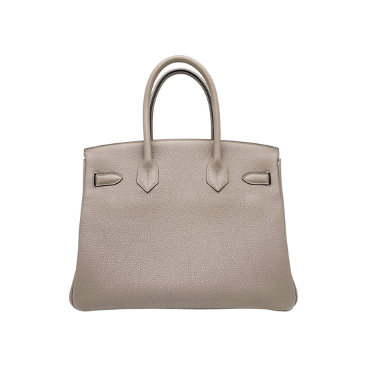 Hermes Birkin 30 Gris Asphalte Togo Gold Hardware
