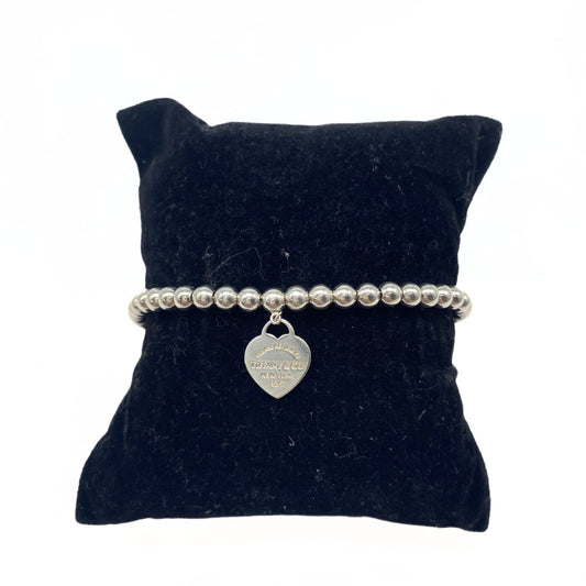 Tiffany & Co Return to Tiffany- Heart Tag Bead Bracelet in Silver