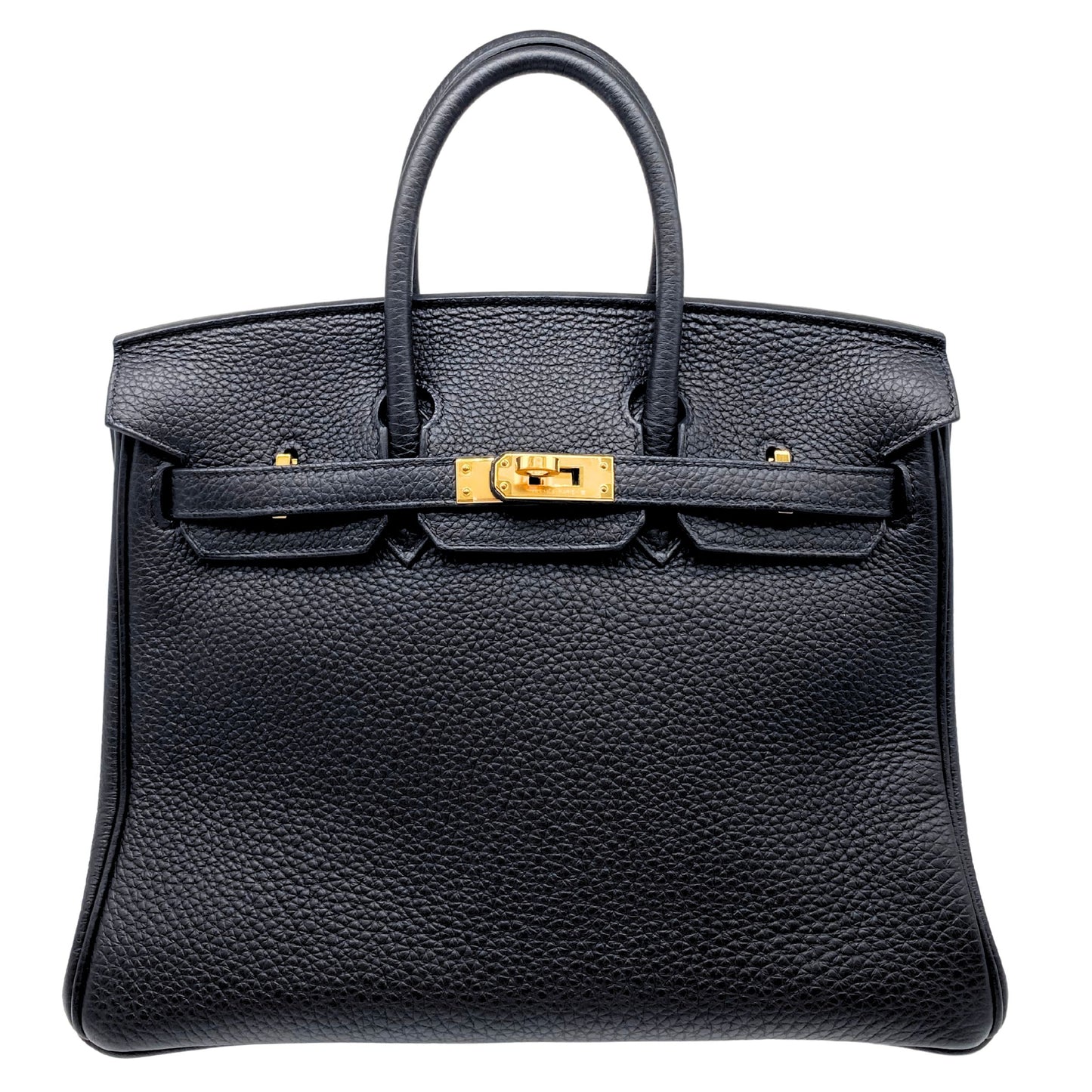 Hermes Birkin 25 Noir Togo Leather
