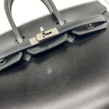 Hermes Birkin 25 in Black Box Calfskin with Palladium Hardware