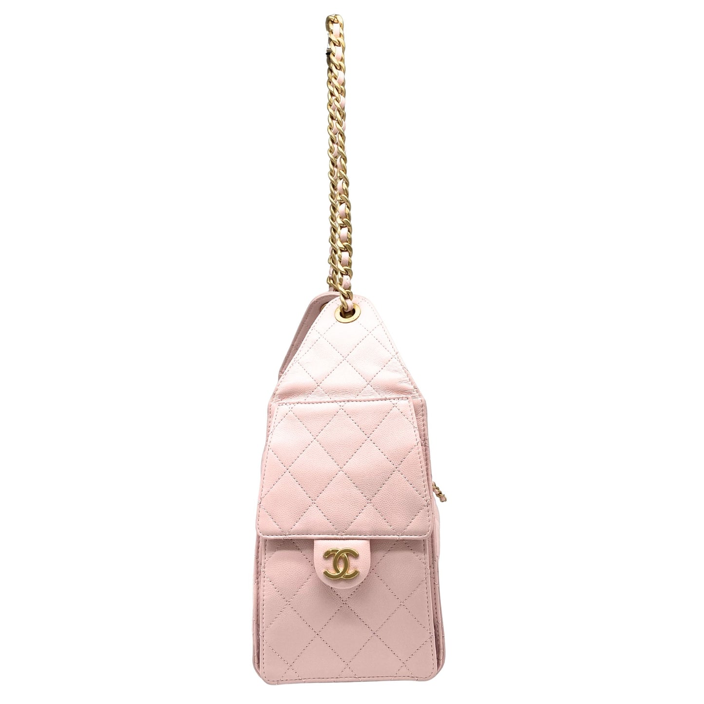 Chanel 25 Small Quilted Caviar Hobo