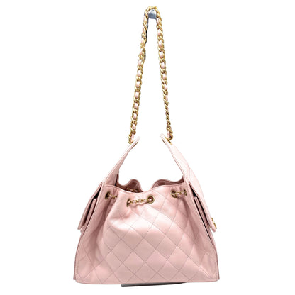 Chanel 25 Small Quilted Caviar Hobo