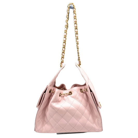 Chanel 25 Small Quilted Caviar Hobo