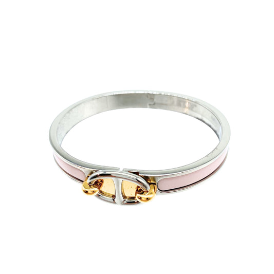 Hermes Clic Chaine d’Ancre Bracelet in Rose Candeur