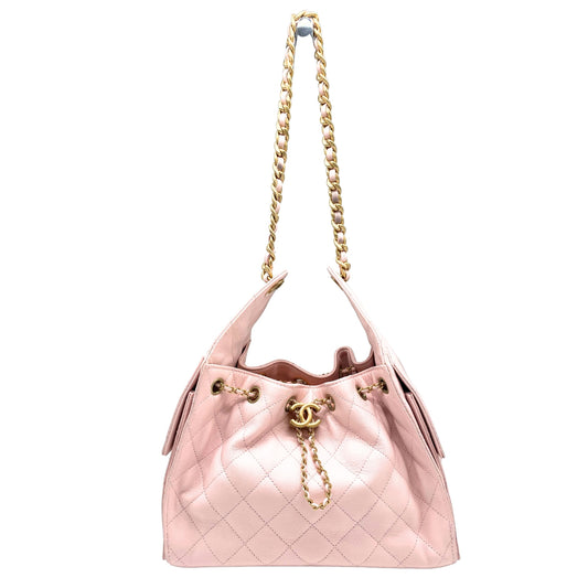 Chanel 25 Small Quilted Caviar Hobo
