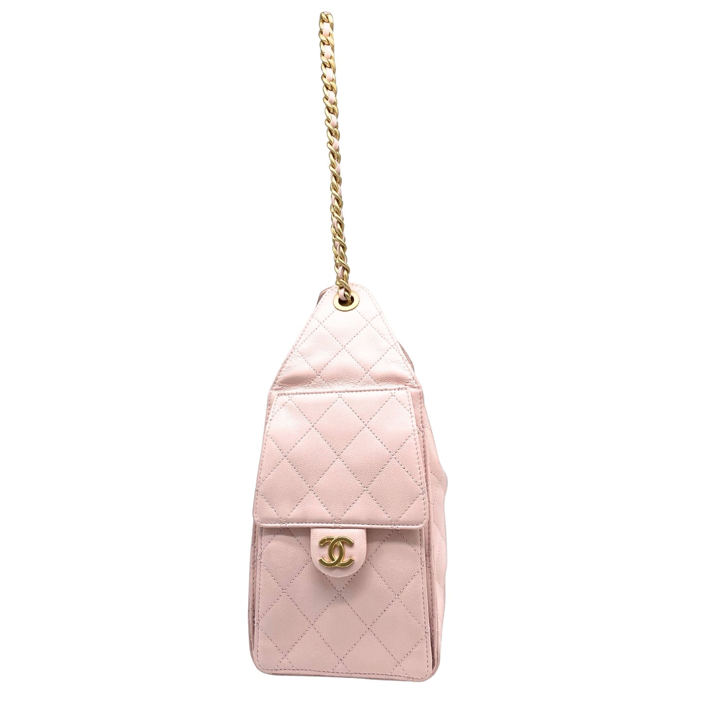 Chanel 25 Small Quilted Caviar Hobo