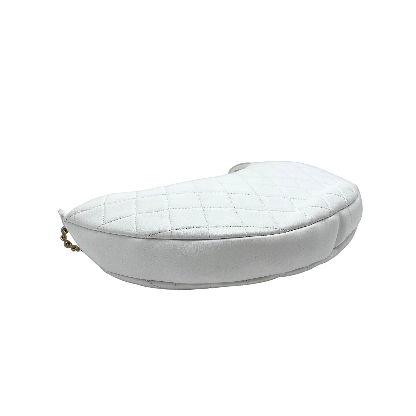 Chanel White All About Chains Hobo Bag