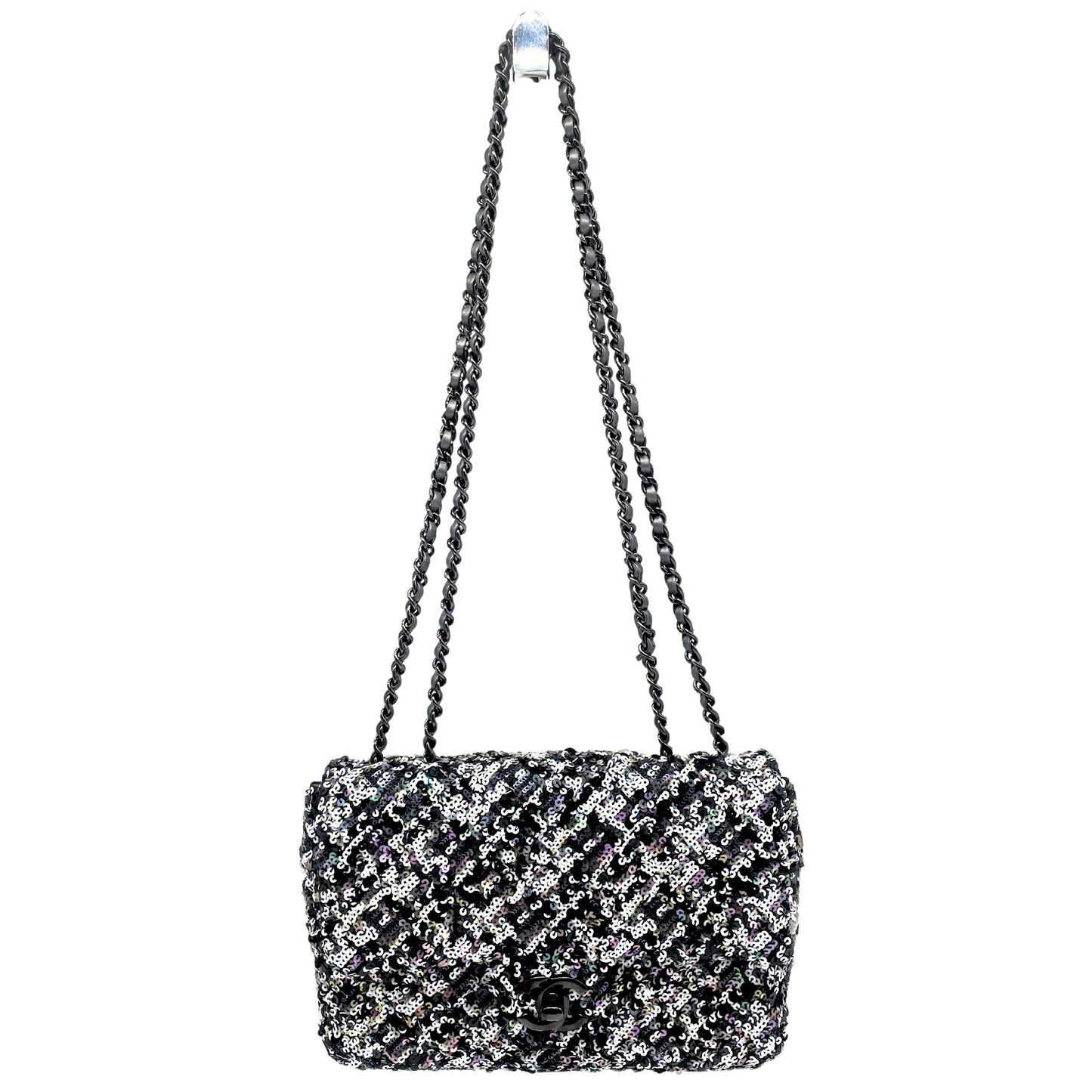 Chanel Mini Sequin Rectangle Single Flap Bag