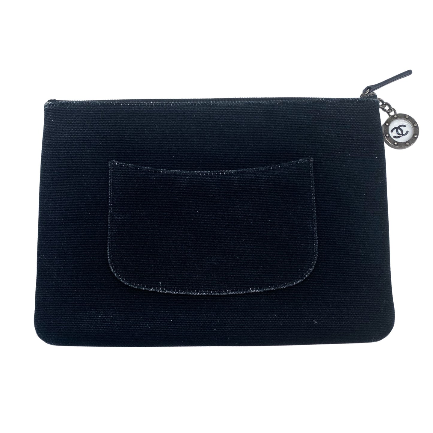 Chanel Black La Pausa Ship Pouch