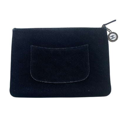 Chanel Black La Pausa Ship Pouch