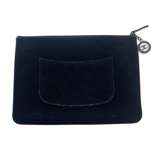 Chanel Black La Pausa Ship Pouch