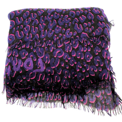 Louis Vuitton Stephen Sprouse Cashmere Silk Sprouse Leopard Shawl Scarf