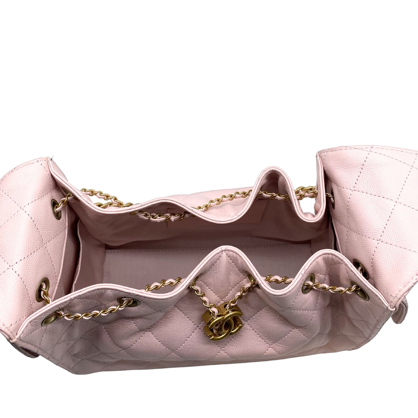 Chanel 25 Small Quilted Caviar Hobo
