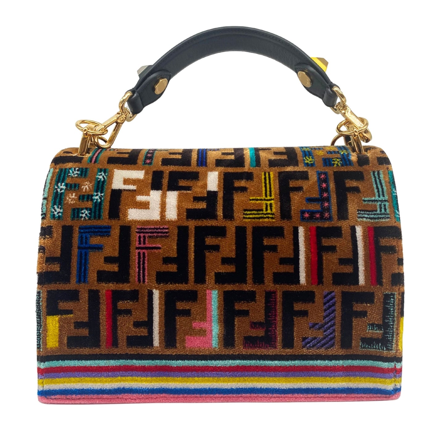 Fendi Tabacco Zucca Velvet Multicolor