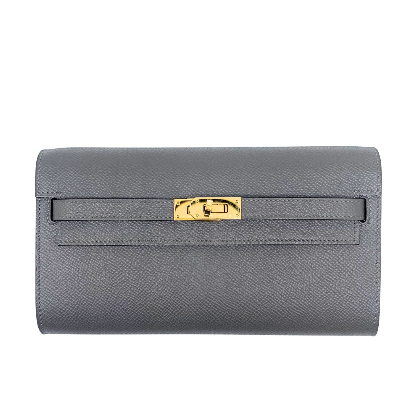 Kelly-To-Go Etain Epsom & Gold Hardware