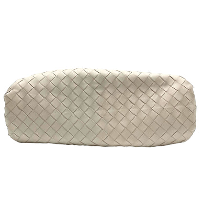 Bottega Veneta The Pouch Leather Clutch in Ecru