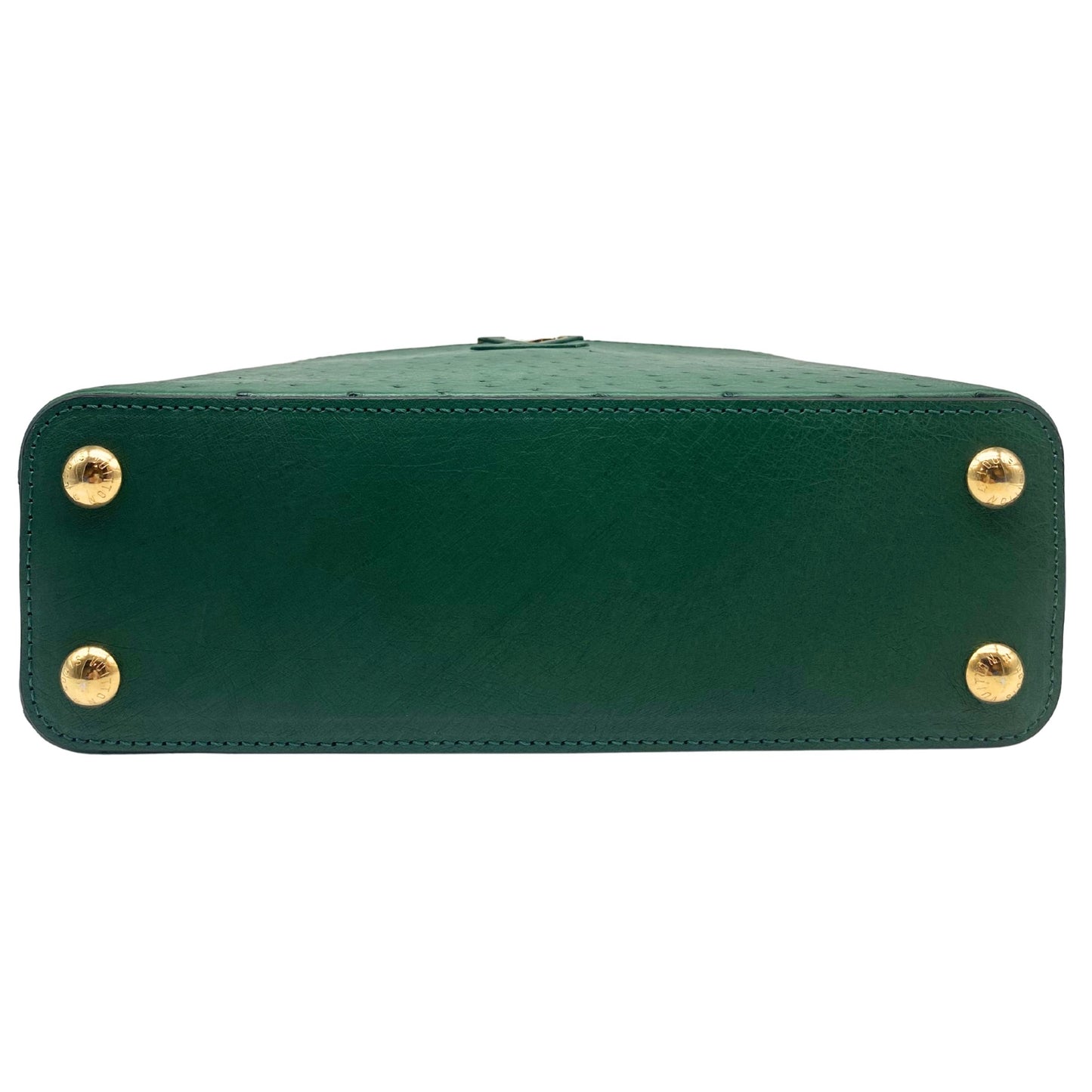 Louis Vuitton Capucine BB Green Ostrich Leather