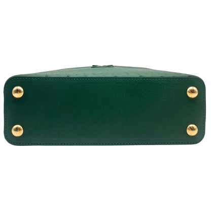 Louis Vuitton Capucine BB Green Ostrich Leather