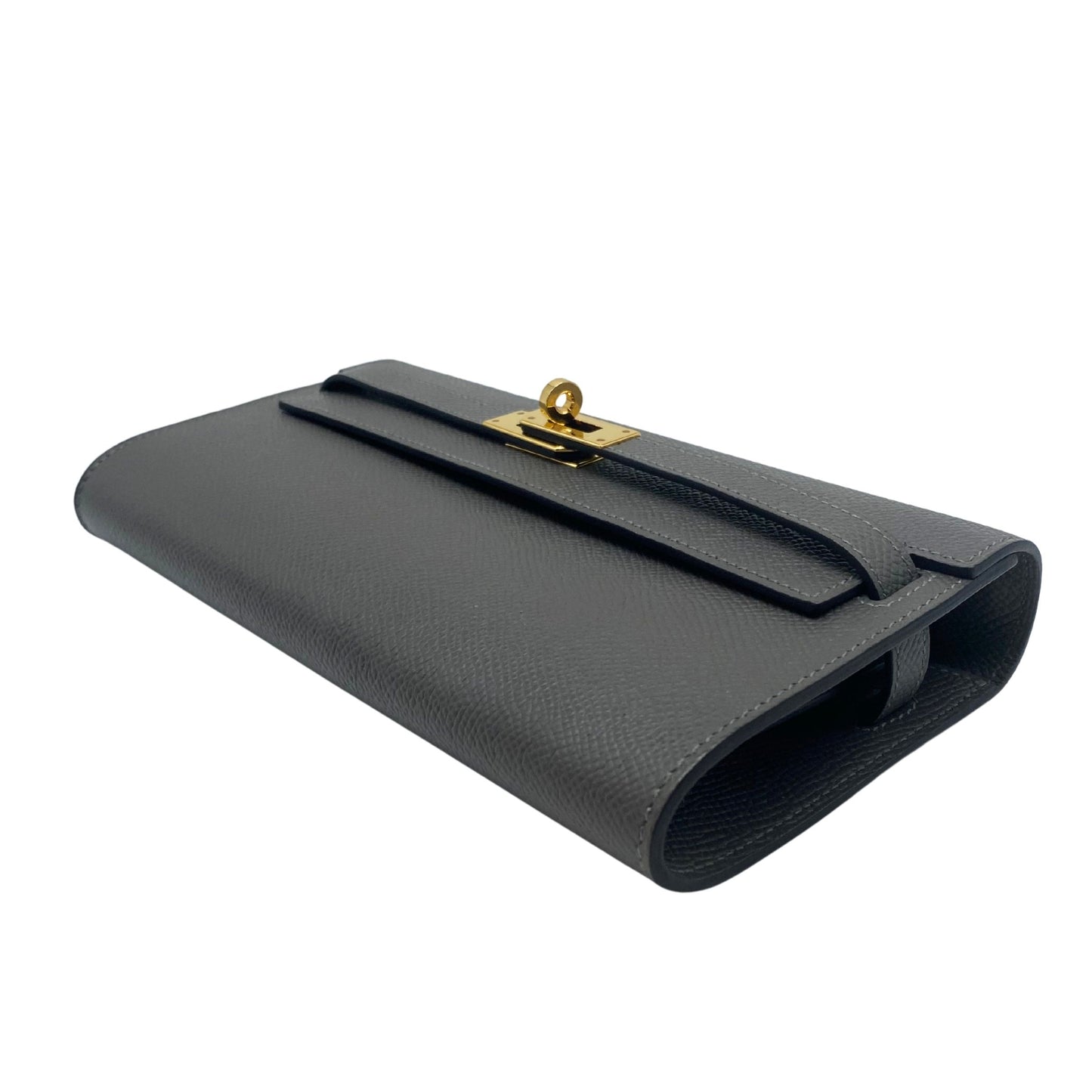 Kelly-To-Go Etain Epsom & Gold Hardware