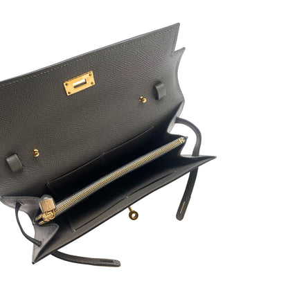 Kelly-To-Go Etain Epsom & Gold Hardware