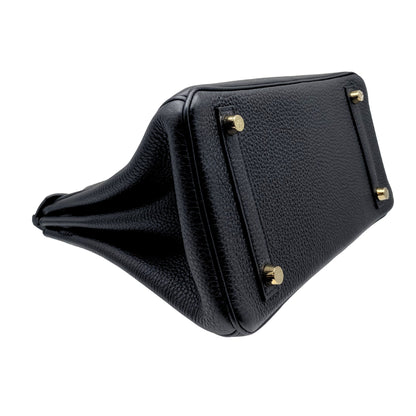 Hermes Birkin 25 Noir Togo Leather