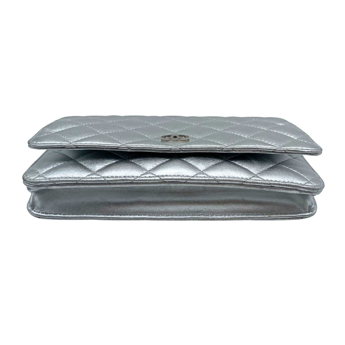 Chanel Silver Wallet On Chain