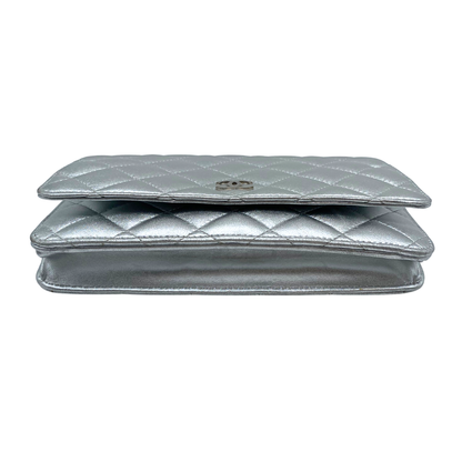 Chanel Silver Wallet On Chain