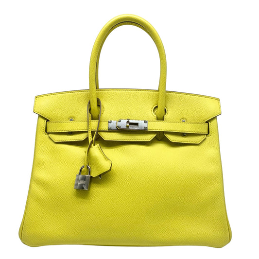 Hermes Birkin 30 Lime Epson Leather with Palladium Hardware