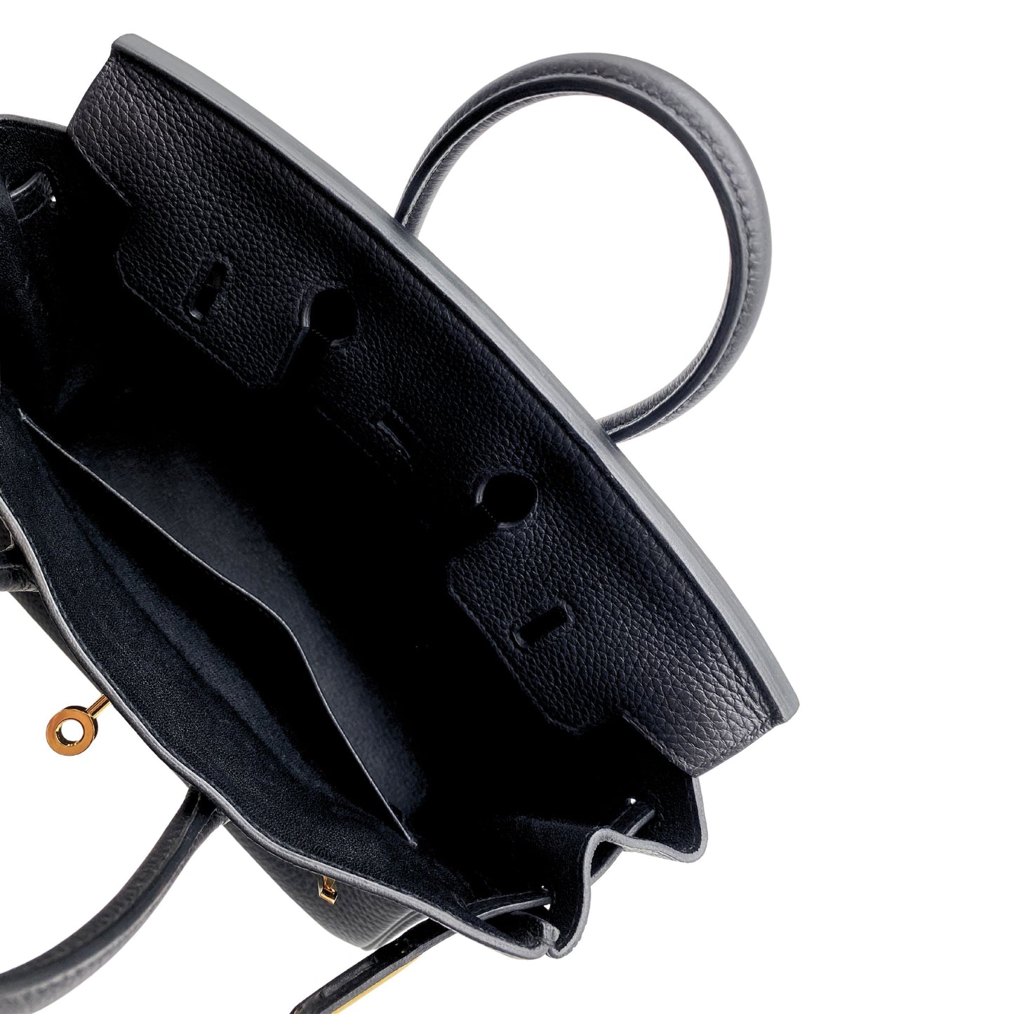 Hermes Birkin 25 Noir Togo Leather