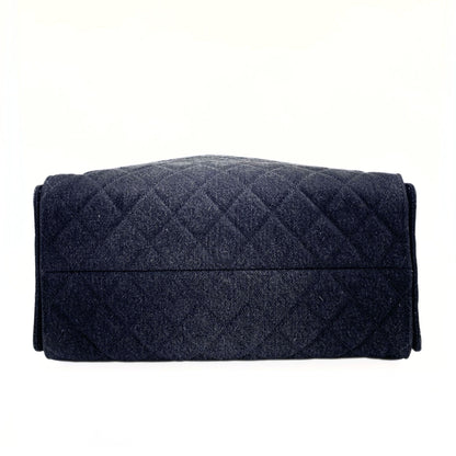 Chanel 25 Medium Black Denim Bag