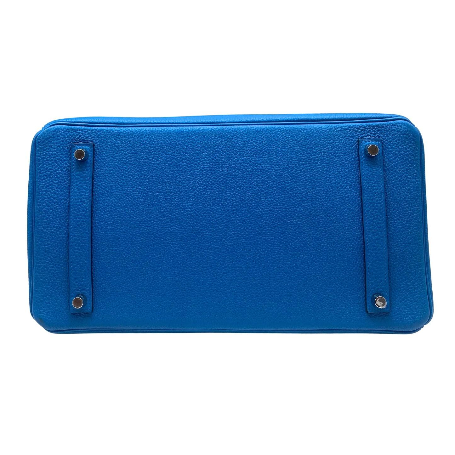 Hermes Birkin 35, Blue Zanzibar Verso Malachite with 2 Twillys.