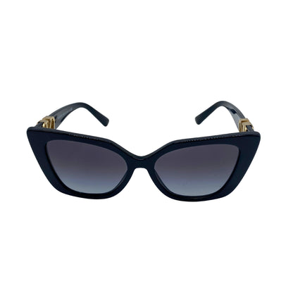 Valentino V Logo Matte Gold Sunglasses