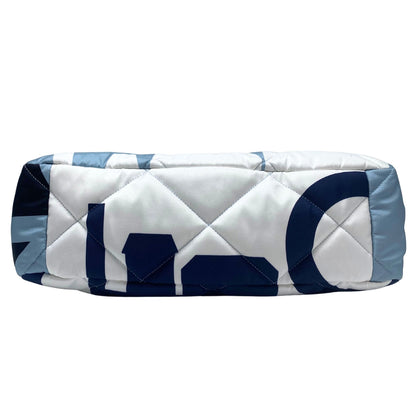Chanel Maxi 19 Silk Flap Blue