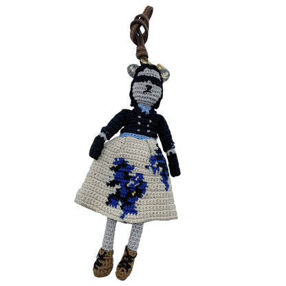 Miu Miu Teddy Technical Knit Dress Keychain