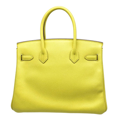 Hermes Birkin 30 Lime Epson Leather w/ Platinum Hardware