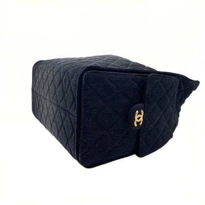 Chanel 25 Medium Black Denim Bag