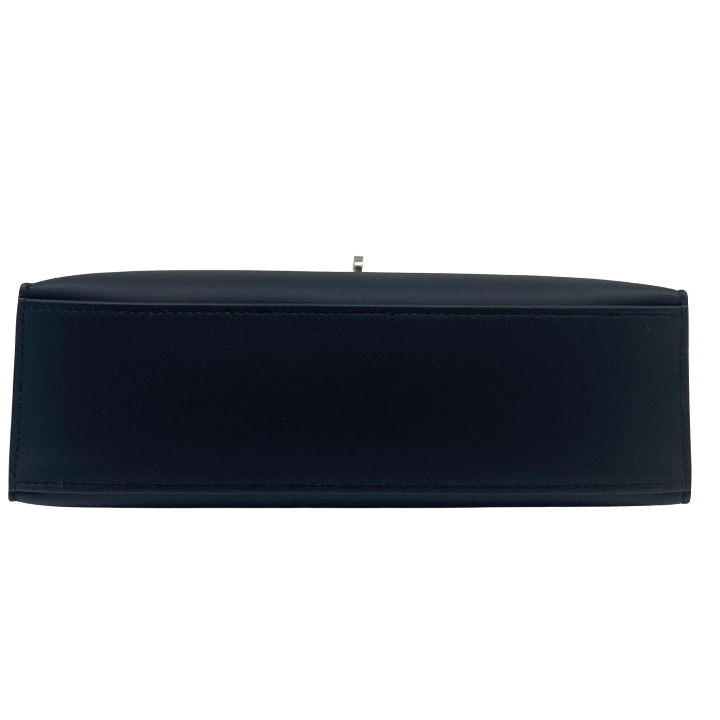 Hermès Kelly Pochette Black Swift Palladium Hardware