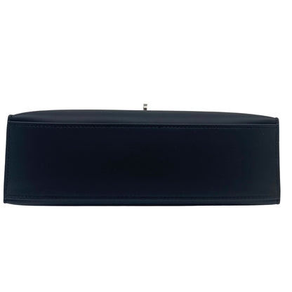 Hermès Kelly Pochette Black Swift Palladium Hardware