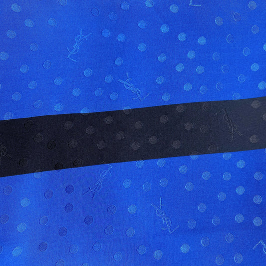 Yves Saint Laurent Blue/Black Scarf