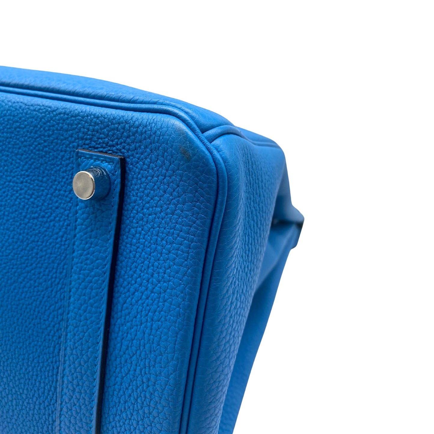 Hermes Birkin 35, Blue Zanzibar Verso Malachite with 2 Twillys.