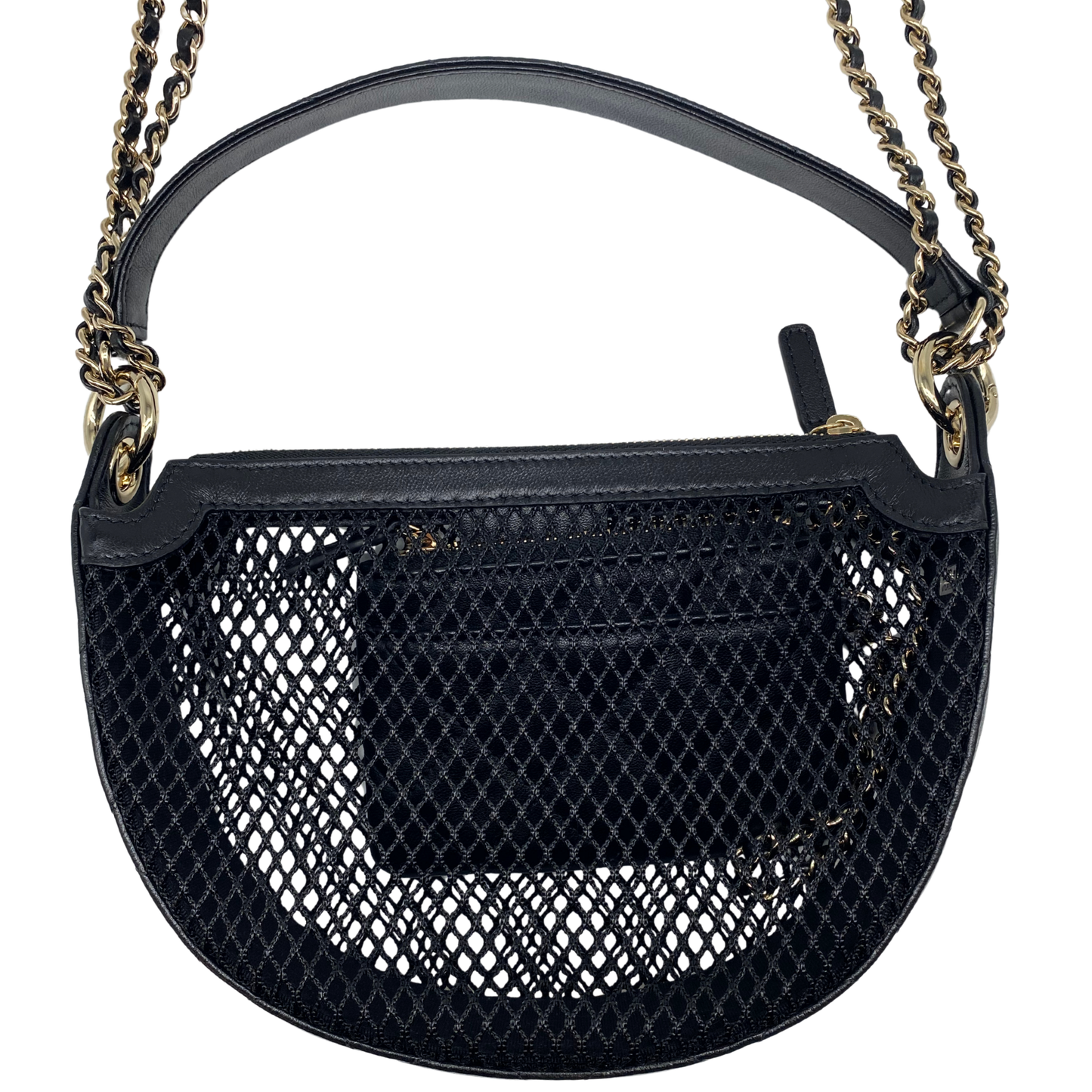 Chanel Black Mesh Hobo With Chains