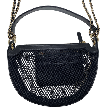 Chanel Black Mesh Hobo With Chains