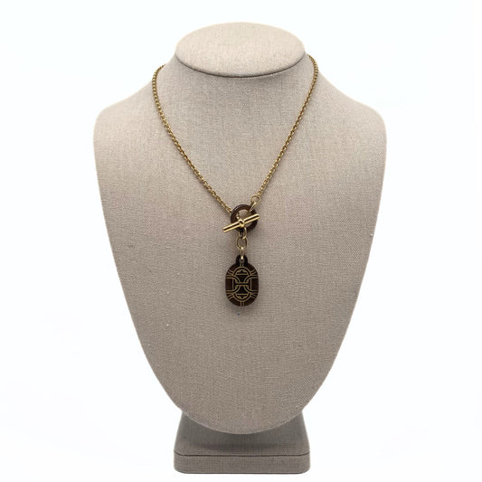 Hermes Chaine D’Ancre Buffalo Horn Necklace