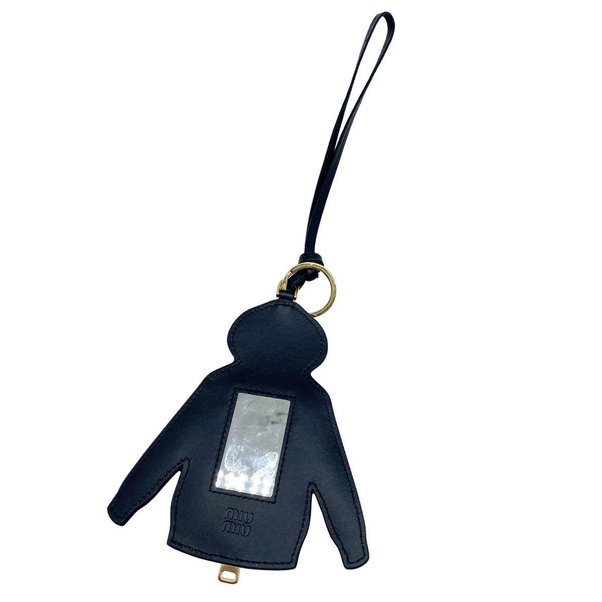Miu Miu Grey Suede Sweater Keychain