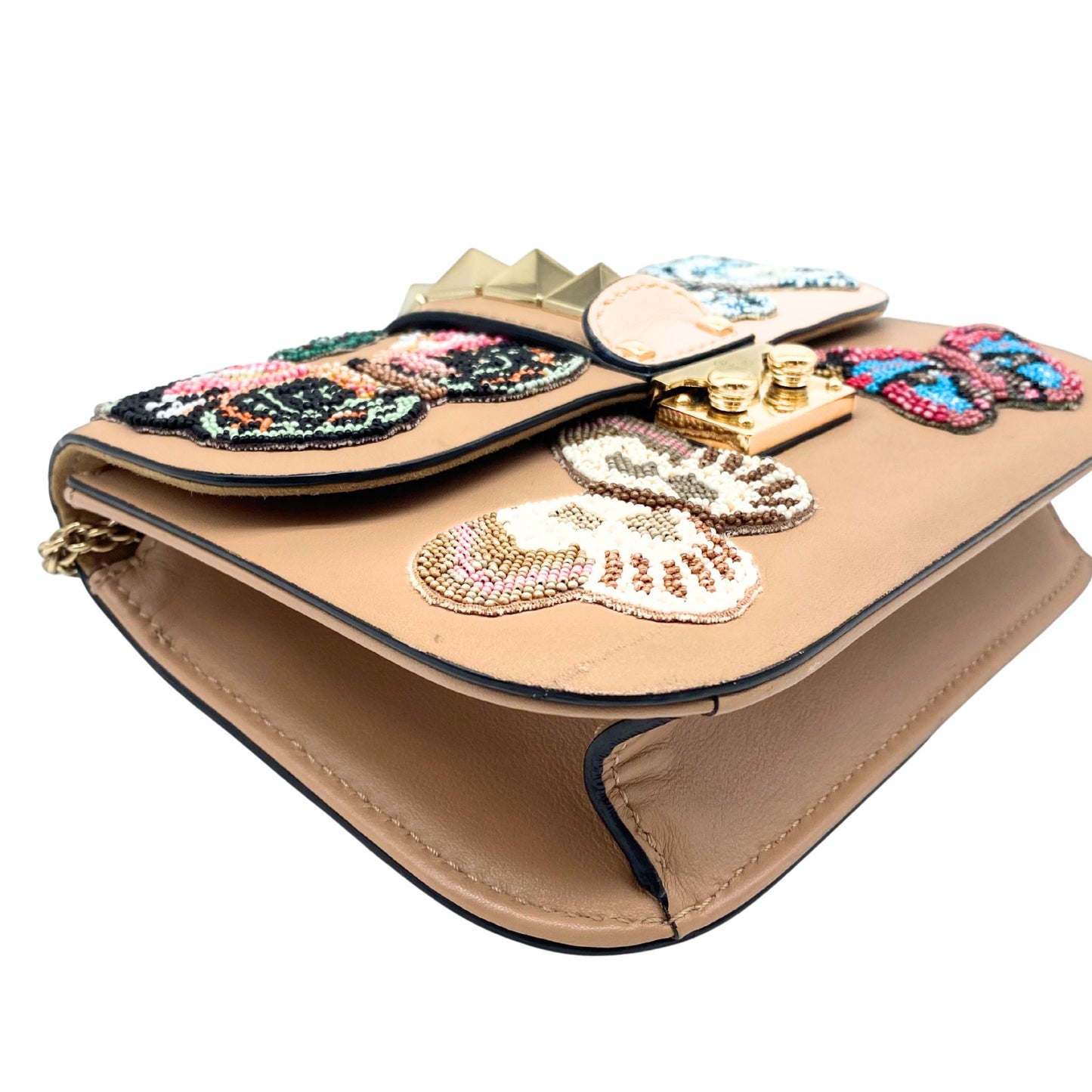 Valentino Beaded Butterfly Rockstud Bag