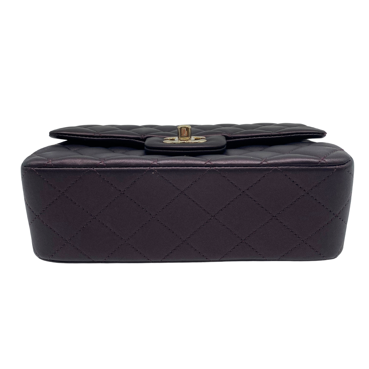 Chanel Mini Rectangle With Handle Flap- Bronze/Purple Irridescent